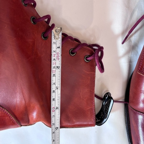 JOHN FLUEVOG Sz 9 The Gateway Lace Up Boots Leather Cognac Made in Vietnam - Picture 10 of 16